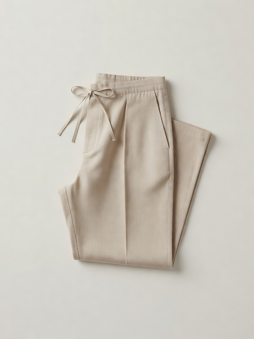 Linen Drawstring Trouser
